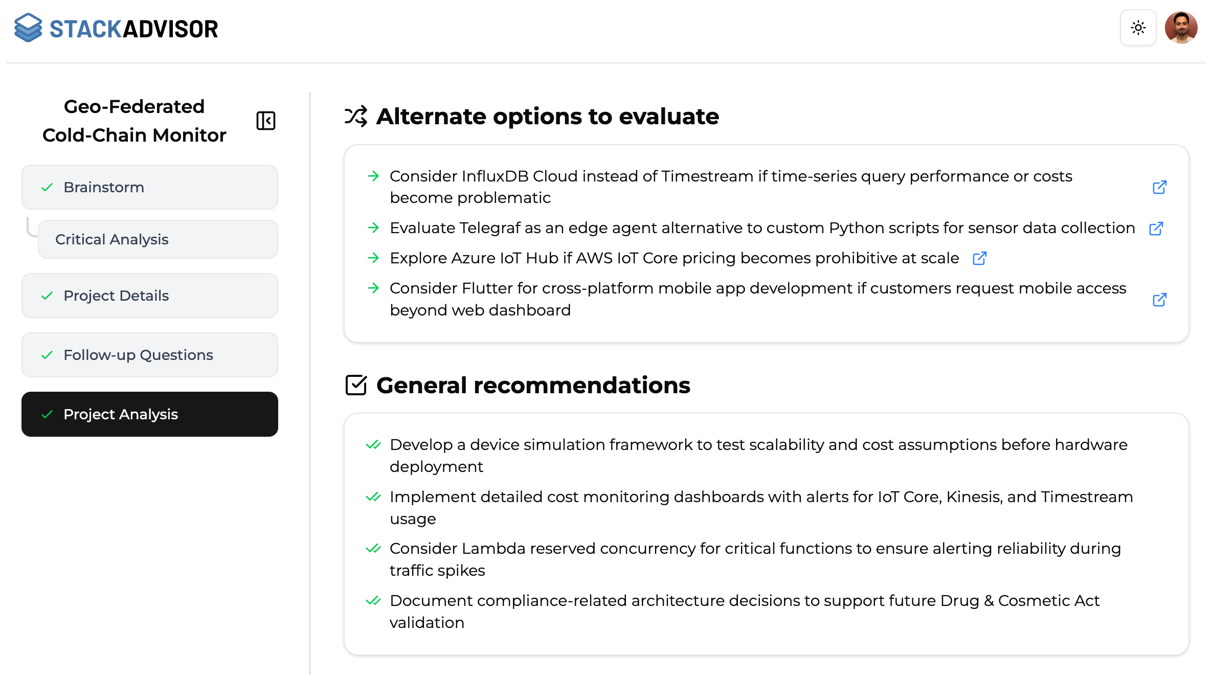 Architecture Suggestions